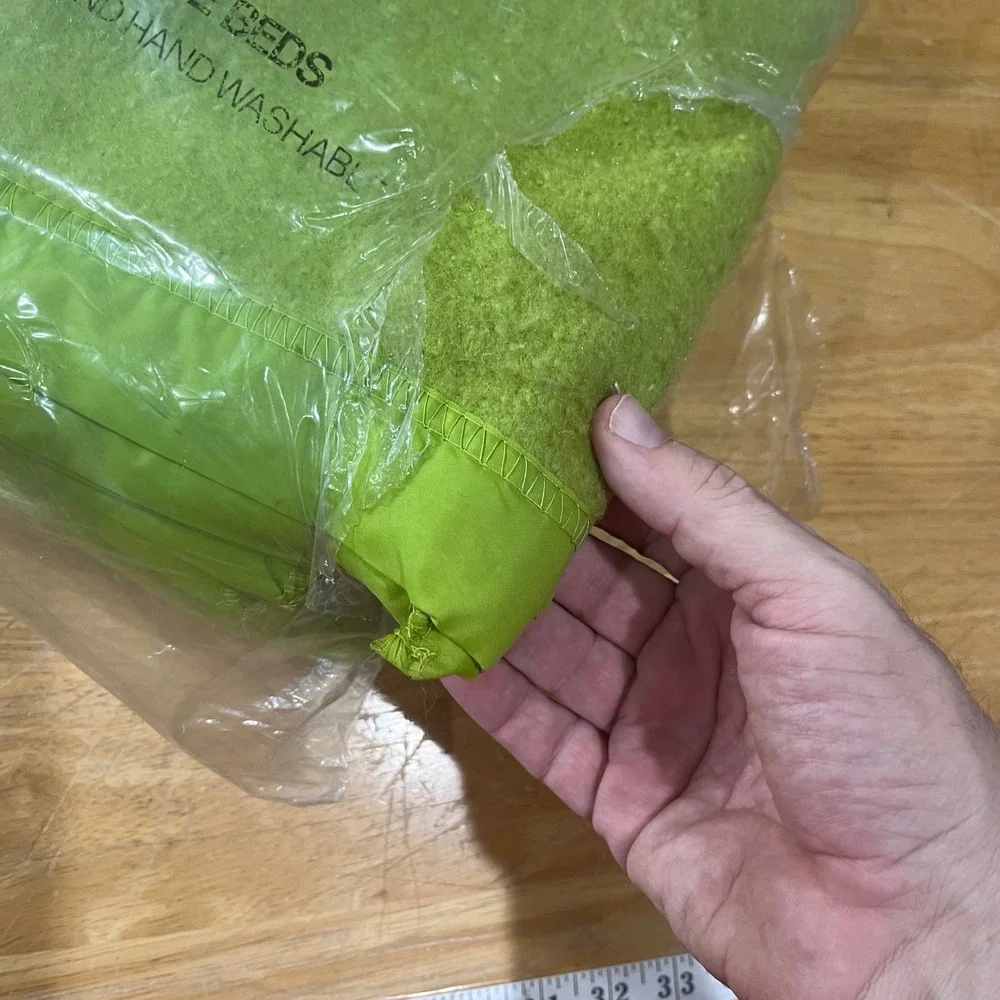 Vtg Contessa Lime Green Blanket 72x90 Twin Full 100% Polyester Nylon Binding NEW